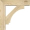 Ekena Millwork Imperial Block Rough Sawn Bracket w/ Offset Brace, Douglas Fir, 6"W x 22"D x 22"H BKT0604X22X22IMP05RDF - alternate 2